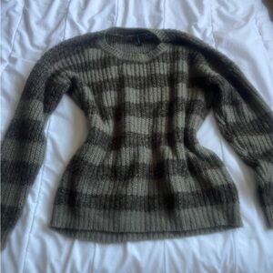 Y2K GRUNGY SWEATER STRIPED